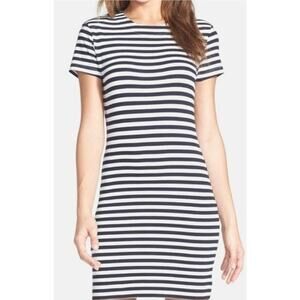 French Connection Fitted Striped T-Shirt Dress Womens Size 6‎ US